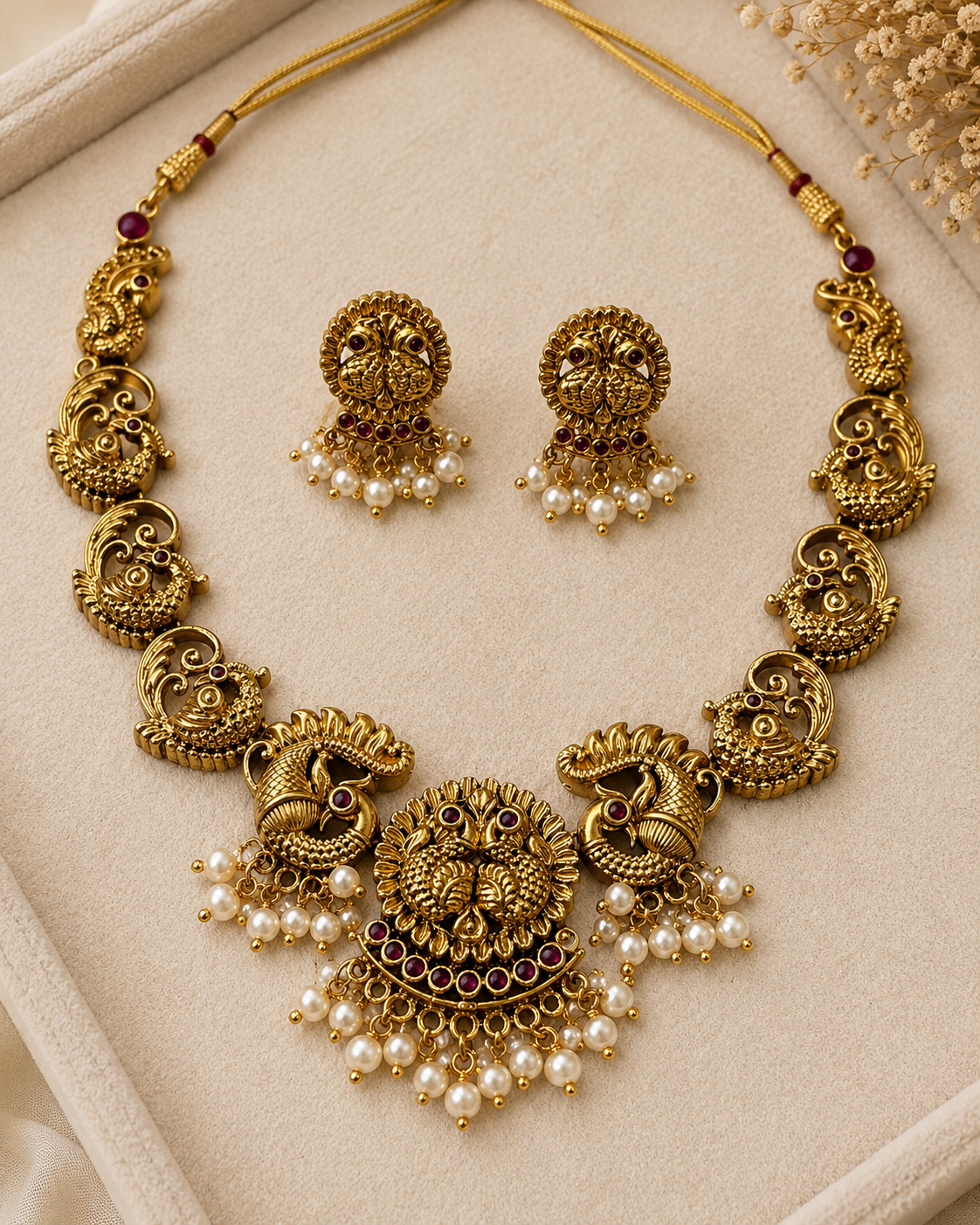 Mayura Lakshmi Necklace Set