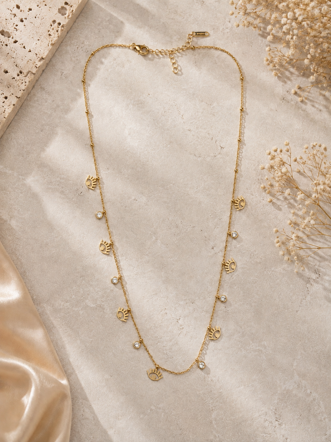 Solara Eye Charm Necklace