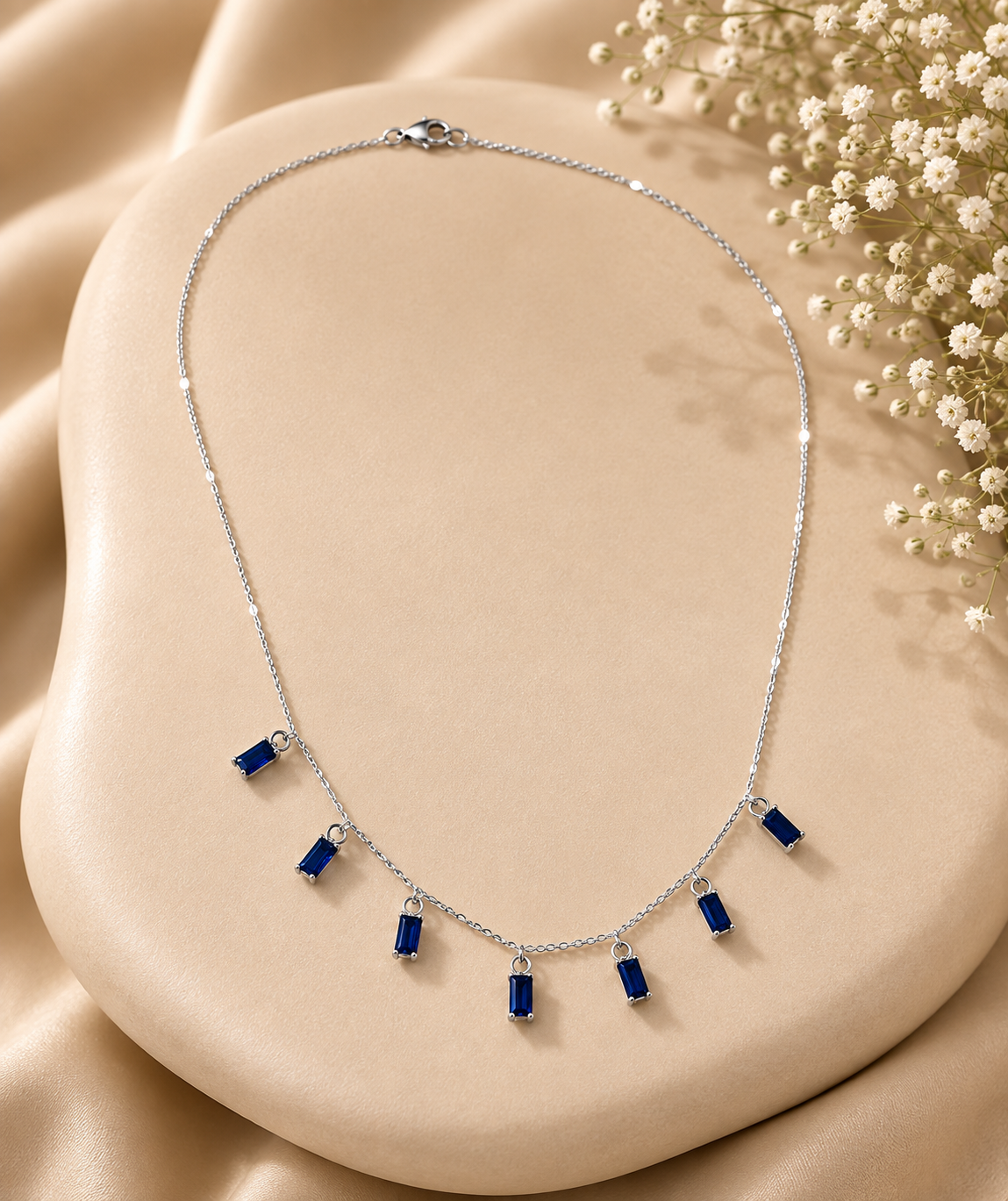 Sapphire Drift Necklace