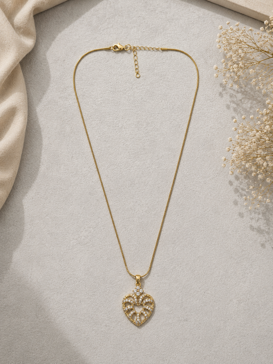 Celestine Heart Necklace